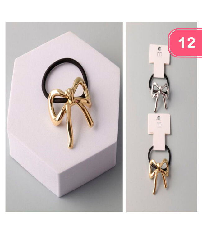 Metal Bow Hair Tie