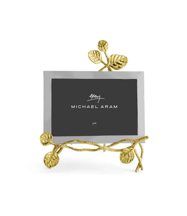 MICHAEL ARAM Botanical Leaf Gold Easel Frame