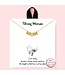 Rhodium Dipped Strong Woman Mom Necklace