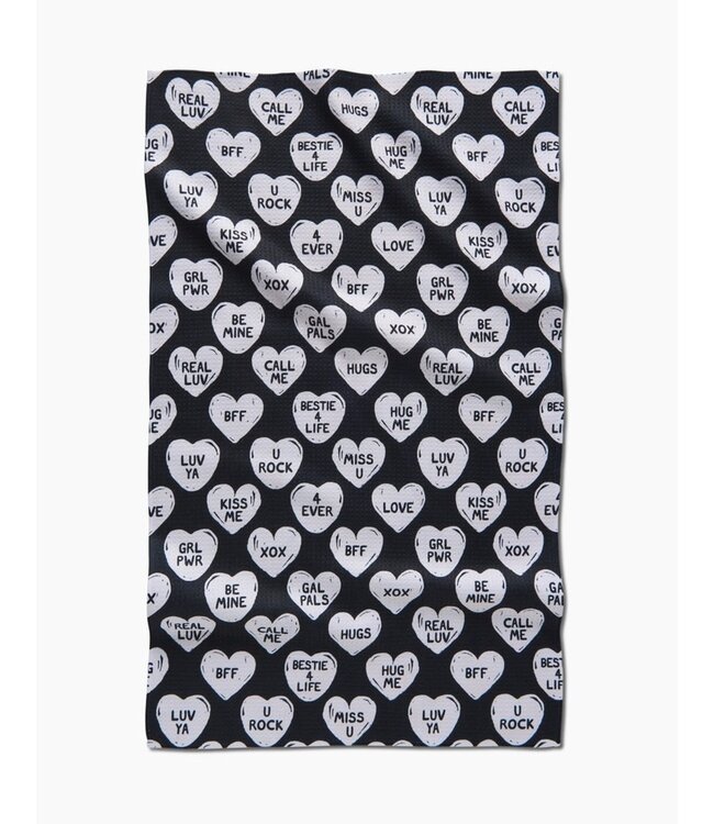 GEOMETRY Everyday Tea Towel Bff Candy Hearts