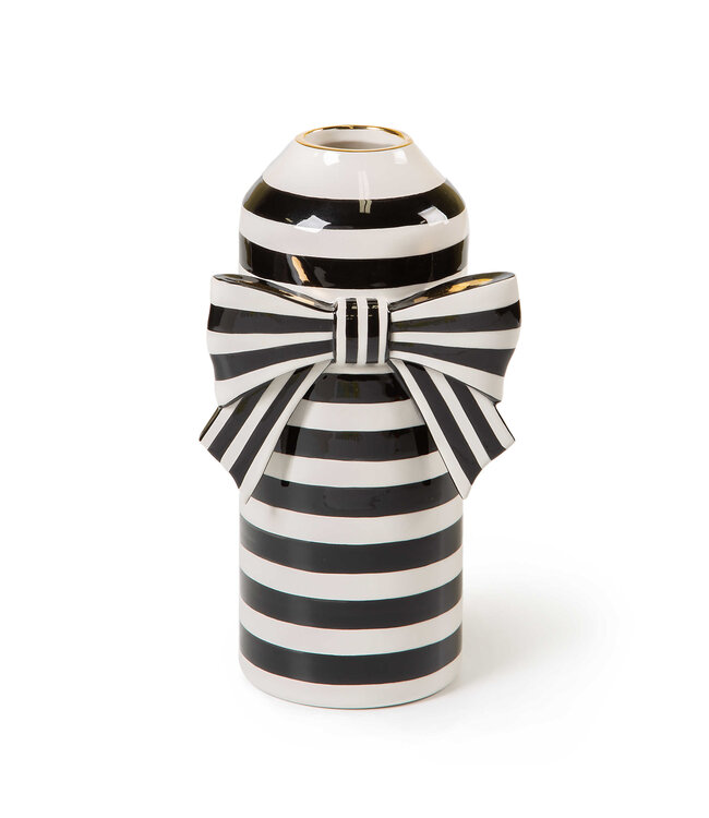 MACKENZIE CHILDS Courtly Bow Vase
