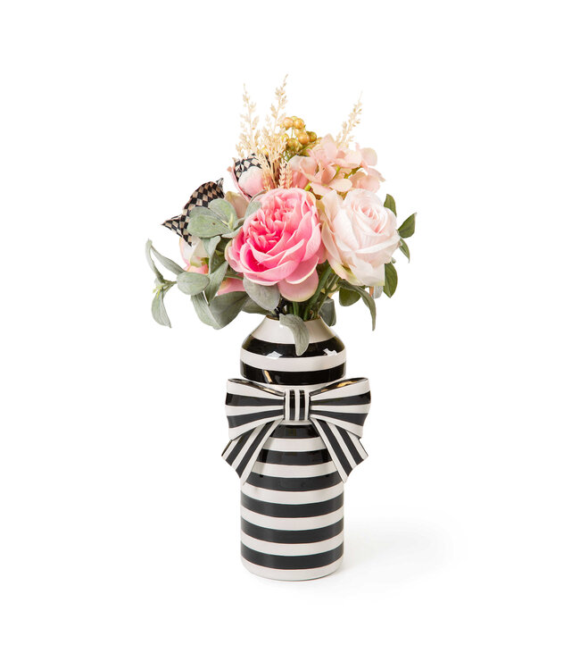 MACKENZIE CHILDS Courtly Bow Vase