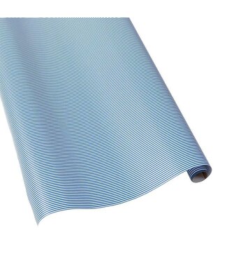 Gift Wrapping Paper Oxford Stripe Blue/White