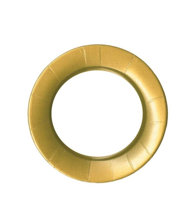 Linen Border Paper Salad & Dessert Plates In Gold