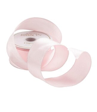 Solid Light Pink Wired Ribbon