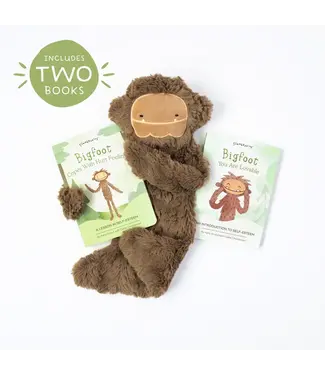 SLUMBER KINS Slumberkins Bigfoot Snuggler with 2 books