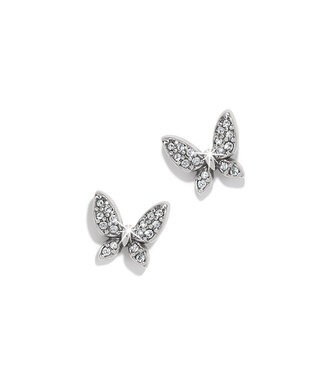 BRIGHTON Enchanting Butterfly Silver Post Earrings