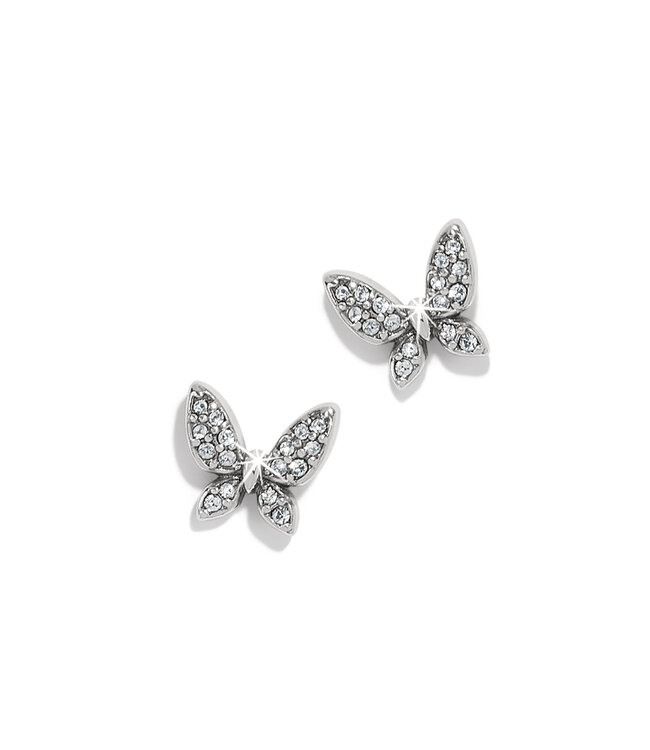 BRIGHTON Enchanting Butterfly Silver Post Earrings