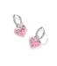 KENDRA SCOTT Ari Heart Enamel Frame Huggie Earrings