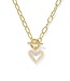 KENDRA SCOTT Ari Heart Enamel Frame Link and Chain Necklace
