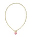 KENDRA SCOTT Ari Heart Enamel Frame Link and Chain Necklace
