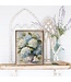 Hydrangeas in White Vase