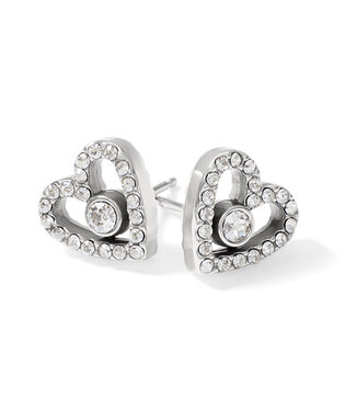 BRIGHTON Illumina Love Post Earrings Silver