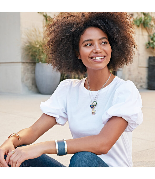 BRIGHTON Illumina Love Post Earrings Silver