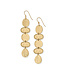 BRIGHTON Palm Canyon Long French Wire Earrings Gold