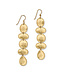 BRIGHTON Palm Canyon Long French Wire Earrings Gold