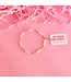 BEADED BLONDES 6.75" Ily Pearl Pearl Bracelet in Gold
