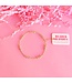 BEADED BLONDES 6.75" Ily Bracelet in Gold
