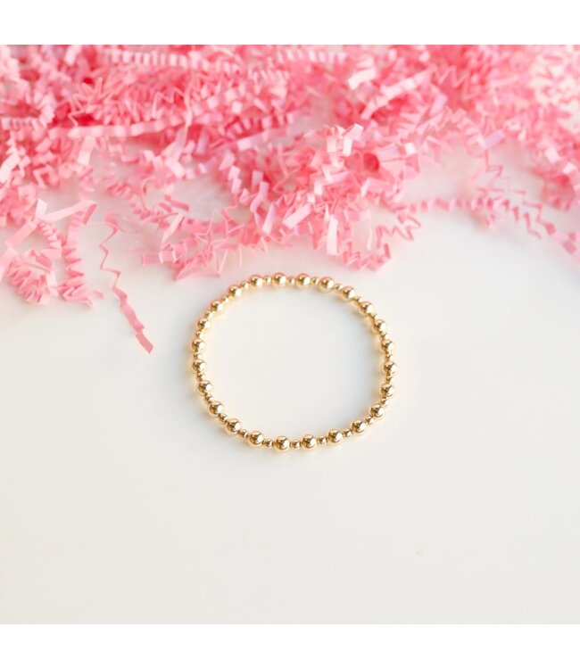 BEADED BLONDES 6.75" Katy Bracelet in Gold