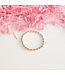BEADED BLONDES 6.75" Katy Bracelet in Gold