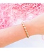 BEADED BLONDES 6.75" Katy Bracelet in Gold