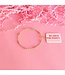 BEADED BLONDES 6.75" Leah Bracelet in Gold