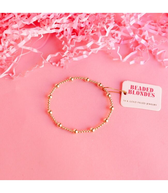 BEADED BLONDES Lively Bracelet in Gold
