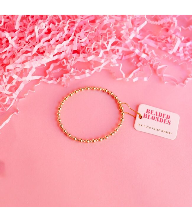 BEADED BLONDES Mini Katy Bracelet in Gold