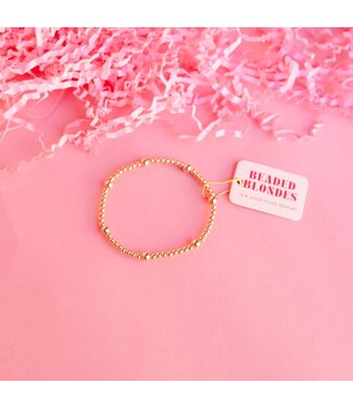 BEADED BLONDES Olive Bracelet in Gold