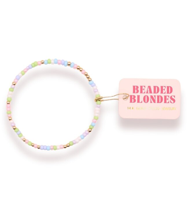 BEADED BLONDES Pastel Spring Sprinkle Bracelet