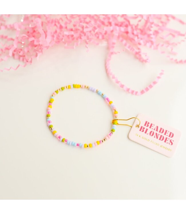 BEADED BLONDES Pastel Sprinkle Bracelet