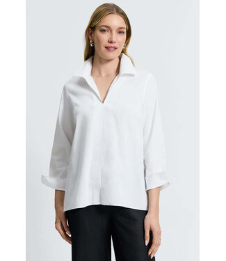 Agnes Stretch No Iron Popover Long Sleeve Shirt