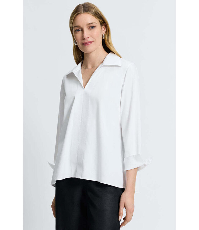 Agnes Stretch No Iron Popover Long Sleeve Shirt