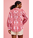 Naomi Eyelet Embroidered Long Sleeve Button Down Shirt