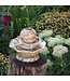 Brown Tiered Ball Garden Water Fountain With Pump