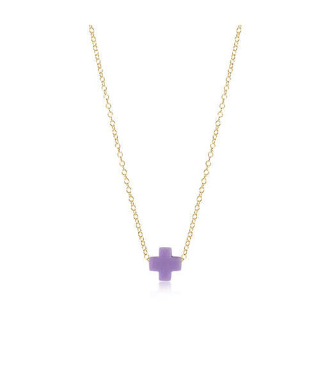 ENEWTON 16" Necklace Gold - Signature Cross Small