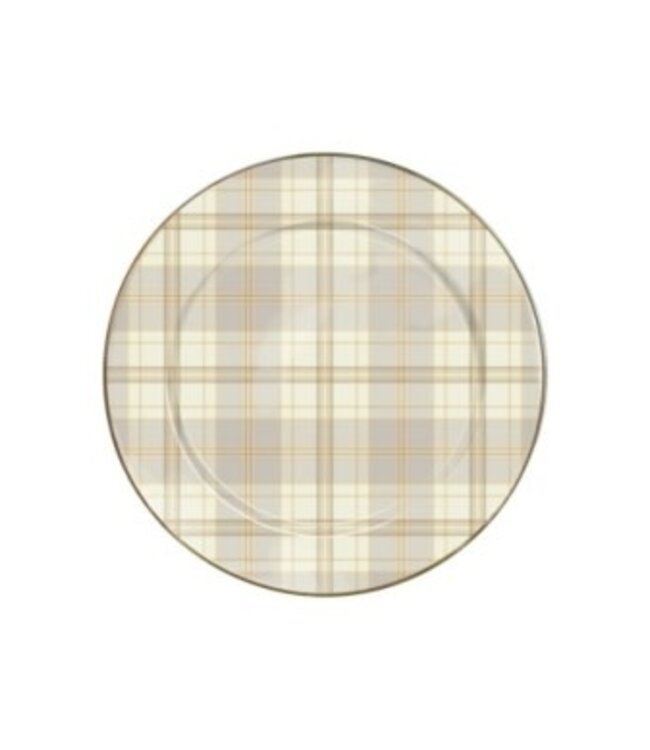 MACKENZIE CHILDS Tartan Latte Charger/Plate