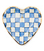 MACKENZIE CHILDS Royal Check Fluted Heart Plate