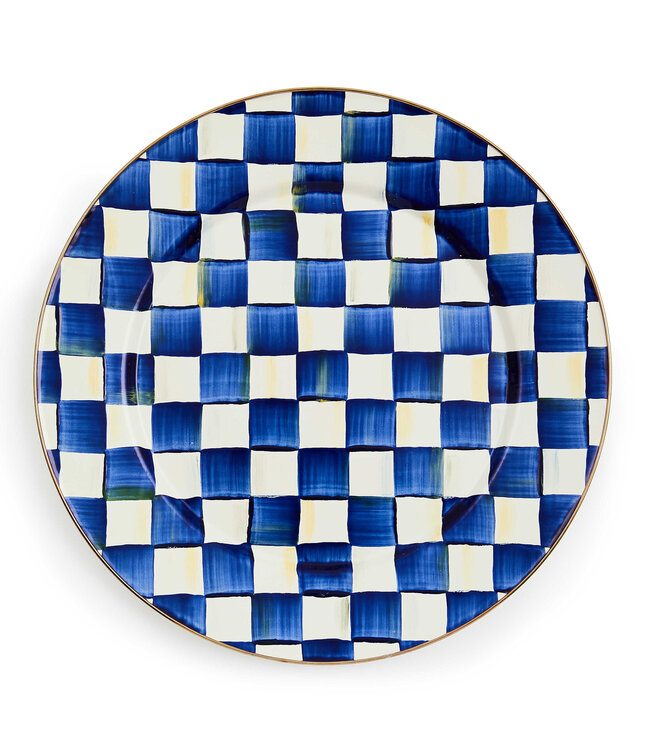 MACKENZIE CHILDS Royal Check Serving Platter