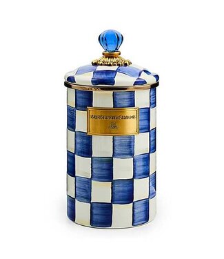 MACKENZIE CHILDS Royal Check Enamel Canister - Large