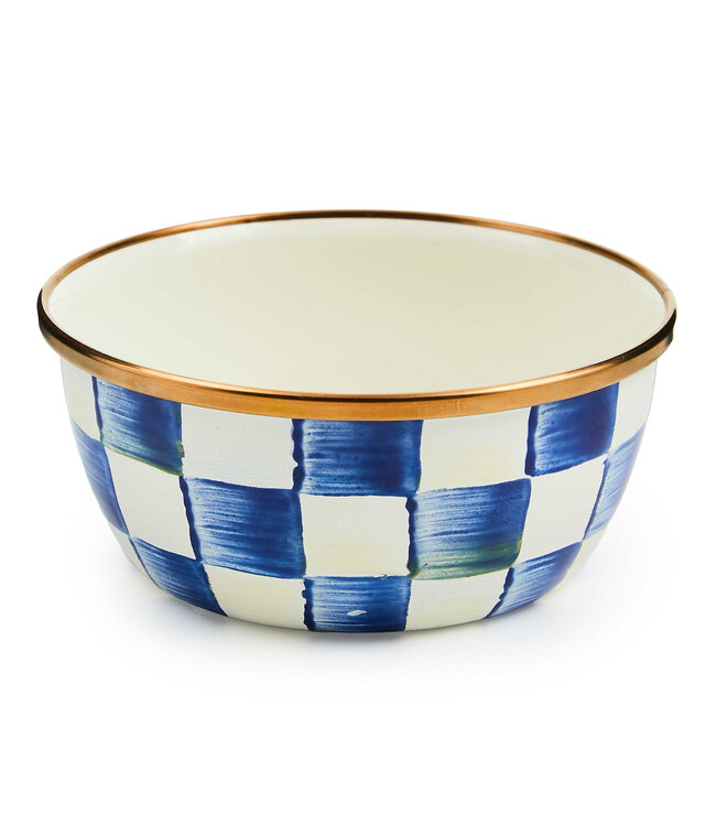 MACKENZIE CHILDS Royal Check Pinch Bowl
