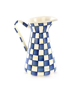 MACKENZIE CHILDS Royal Check Large Practical Pitcher