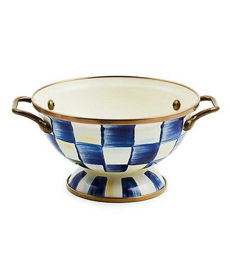 MACKENZIE CHILDS Royal Check Enamel Simply Anything Bowl