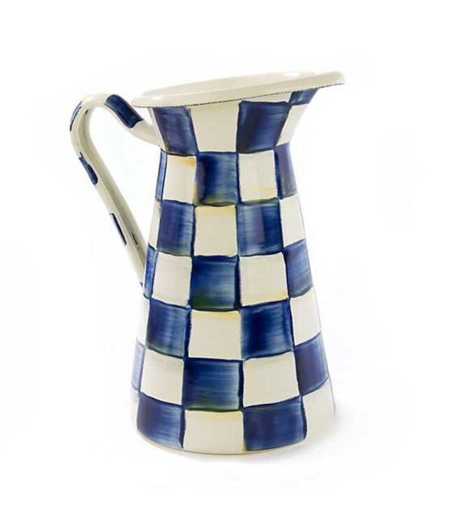 MACKENZIE CHILDS Royal Check Enamel Practical Pitcher - Medium