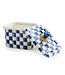 MACKENZIE CHILDS Royal Check Enamel Recipe Box
