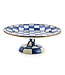 MACKENZIE CHILDS Royal Check Small Pedestal Platter