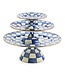 MACKENZIE CHILDS Royal Check Small Pedestal Platter