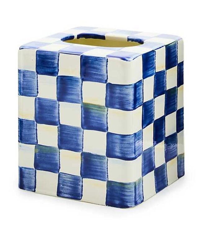 MACKENZIE CHILDS Royal Check Enamel Boutique Box Cover