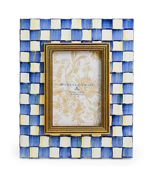 MACKENZIE CHILDS Royal Check Frame - 4" x 6