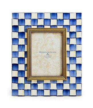 MACKENZIE CHILDS Royal Check Enamel Frame - 5" x 7"